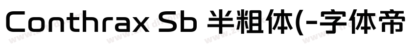 Conthrax Sb 半粗体(字体转换